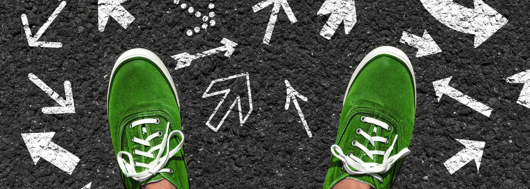 Strategie: Pr&auml;zise Schritte auf dem richtigem Weg