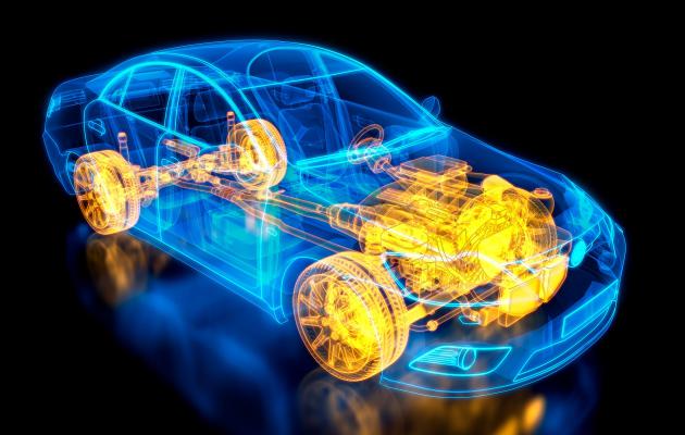 Wir verwenden das virtuelle Modell Ihres Fahrzeugs, um den Prototypen zu testen.