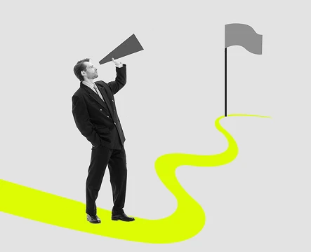 Lupe vergrößert ein CO₂-Symbol, Darstellung von Überwachung und Analyse von Emissionen